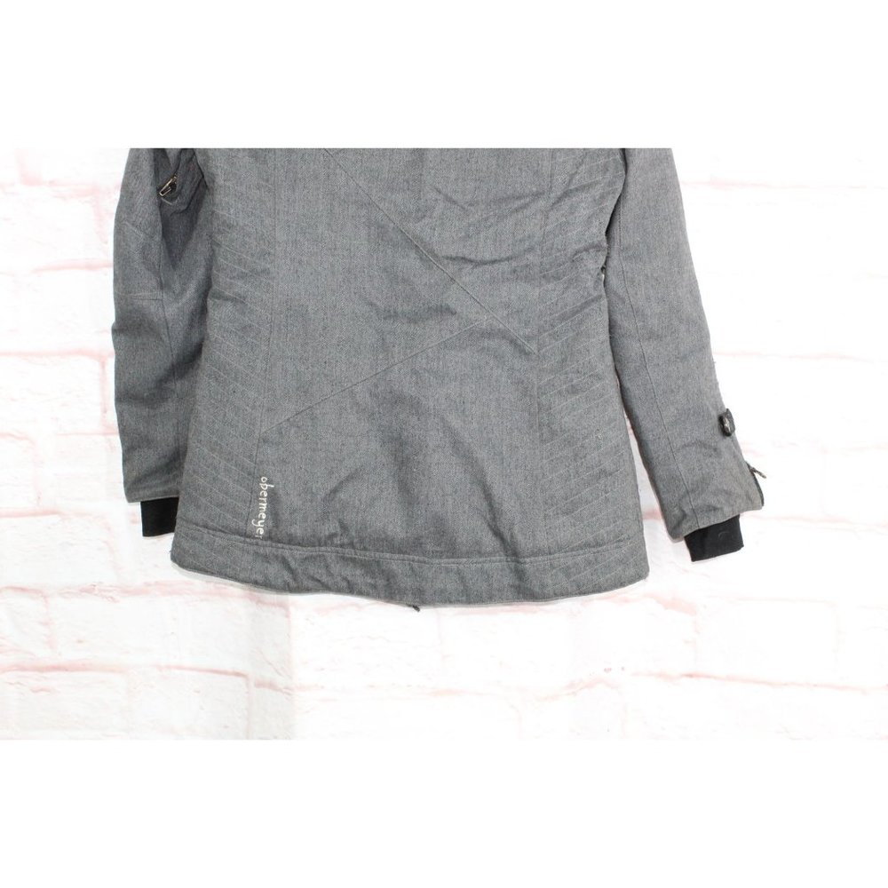 Obermeyer Katia Gray Polyester Asymmetric Full Zip Winter Ski Jacket 8 - Picture 5 of 10